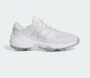 New Adidas Golf ZG23 Cloud White / Silver Metallic / Dash Grey Size 10