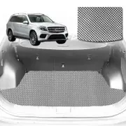 6D Diamond Car Boot Mat for Mercedes-Benz GLS-Class (X166)2012-2019-(3rd Row seats up/7 seater)-Cargo Mat-Grey-Outback GT