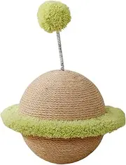 Sisal Ball Cat Scratcher - Cat Scratcher Toy with Ball Teaser,Furniture Protection Boredom Relief Toy for Kittens, Puppies, Pet