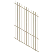 ProtectorAl 350 - 1200 x 1800mm Paperbark Raked 16-30º Batten Pool Fence Panel