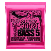 Ernie Ball 5-String Super Slinky Nickel Wound Bass Set, .040-.125