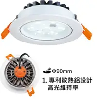 在飛比找樂天市場購物網優惠-(10入組)超取免運 舞光 8W LED 微笑崁燈 9cm 