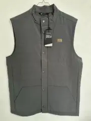 Travis Mathew Men’s Snowbody Better Golf Vest Pinstripe Grey Size Medium NEW