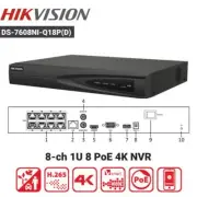 Hikvision DS-7608NI-Q1/8P(D) 8-Channel PoE 4K NVR H.265 Network Video Recorder