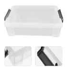 2pcs Stackable Pencil Boxes With Lids Storage Containers Plastic Storage Bins