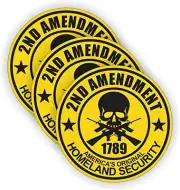 2nd Amendment Hard Hat Decal