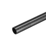 Carbon Fiber Round Tube 14x12x500mm 3K Roll Wrapped Glossy for RC Airplane 1Pcs
