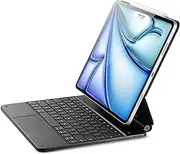 [ESR] iPad Air 13 Inch Case Keyboard (M3/M2, 2025/2024) & iPad Pro 12.9 inch (3/4/5/6th Gen) Magic Keyboard, Easy-Set Floating Cantilever Stand, Precision Multi-Touch Trackpad, Rebound Series, Black