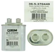 NEW Rotom 36-5-370440 Run Capacitor - Oval, 5/5MFD 370/440VAC
