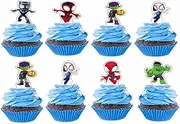 24pcs Cupcake, Cake Toppers, Cake Decorations, Birthday Party Supplies Decorations
