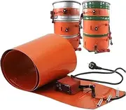 Heating tape for metal barrels, with digital display thermostat, heating insulation silicone barrel with heating, 220V voltage, can be used for heating pipelines (30L(8gal)/3
