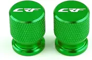 xinjiedianzi Compatible with CRF150R CRF250R CRF250X CRF450R CRF450X CNC Motorcycle Accessories Wheel Tire Valve Stem Caps(Green)