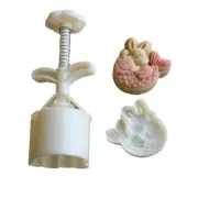 Rabbit with Fish Shaped Mooncake Stamps Mooncake Moulds for MidAutumn Festival