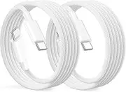 [Apple MFi Certified] USB C to USB C Cord for iPhone 16 15,2Pack 10FT Long USB C to USB C Fast Charging Power Delivery Cable for iPhone 16/16 Plus/16 Pro/16 Pro Max/15/15Pro/15Pro Max/15 Plus Airpods