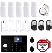4G+Wifi App Control Wireless Home Security DIY Burglar House Office Alarm System