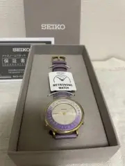 Seiko Metronome Watch Purple SMW003BP Quartz Leather Band Limited Edition