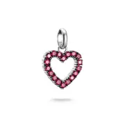 Buy Connect Charm heart with red stones by Thomas Sabo online - THOMAS SABO Australia