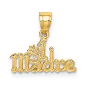 14K Yellow Gold #1 Madre Charm