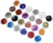 COHEALI 2 Packs Glitter Powder Strips Foil Flake Wire Nail Art Decor Gilding Strips
