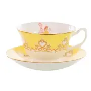 English Ladies Disney Beauty And The Beast Bell Cup And Saucer Tea Set Authentic