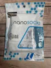 NANOSOCKS Compression Neuropathy Diabetic Socks White Size 2, BRAND NEW in PKG
