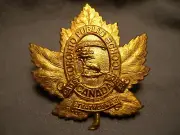 TORONTO PUBLIC SCHOOL CADET CORPS WWI CAP BADGE STRATHCONA'S PERSEVERANCE CANADA
