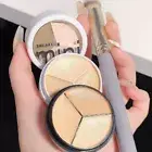 3 Colors Dark Circles Moisturizing Persistence With Brush Concealer Palette