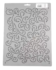 Quilting Stencil Large Paisley Background 10.25" Stipple Quilt Pattern Templates