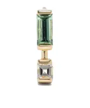 9kt yellow gold Compuesta amethyst earring One size Multicolor
