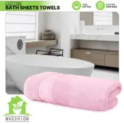 Premium 100% Cotton Oversized Bath Sheet 35"x70" Ultra Soft Absorbent Bath Towel