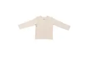 Cotton Rib Henley T Shirt - Buttermilk