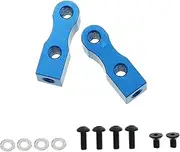 Vaveren 1 Pair Servo Mount Bracket Fixed Frame Metal Accessory Replace Parts for TT01 TT02 1/10 Remote Control Car Sturdy Lightweight , Blue