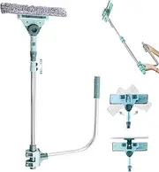 U-Shaped Telescopic Window Cleaner, Double-Sided Safe Cleaner for High Floor Windows & Mirrors