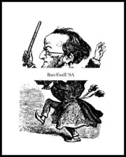 1870-rpt RICHARD WAGNER Conductor Baton German Opera Composer Caricature MATTED