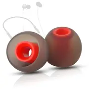 6pcs Anti-slip Silicone Ear Tips for Lenovo He05 Qe66, Jbl T280a T380a W30bt Headphones