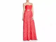 Aidan Mattox Women's Rosette High Waist Evening Dress, $395 Size 4 New