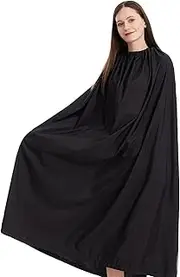 Thickened Towel Changing Poncho - Wetsuit Changing Poncho Surf Robe | Extra Long 3.94ft Thickened Towel Cape with Adjustable Round Collar, Black Instant Dressing Cover Up for Models and Dancers