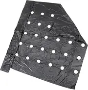 HAKIDZEL Crop Covering Film Perforated Mulch Black Pe Insulation 1 Roll Soil Moisture Retention