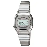 在飛比找Yahoo奇摩購物中心優惠-CASIO 經典復古風數位女腕錶(LA670WA-7)-灰銀