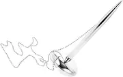 SHOWERORO Hotel Writing Pen Fancy Delicate Showcase Felt Countertop Wishes Ballpoint Pen Reception Desk Pen Uni Signing Stationery Fine Guest Reception Counter Pen Silver Metal