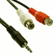 MAGNUM PRO M112 12ft 3.5mm Stereo Male to Two RCA Female Audio Cable