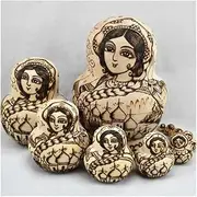 Matryoshka Nesting Dolls Handmade Wooden 10 Pcs Russian Nesting Doll Matryoshka Souvenir Educational Toy Creative Birthday Gift Happy Gift