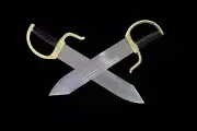 Wing Chun Chinese Martial Arts Wushu Kung Fu Butterfly Sword Damascus Steel Set