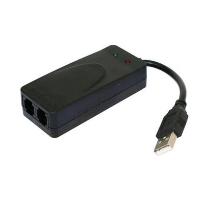 1X(USB Fax Modem Dual Port USB2.0 56K V.92 V.90 External Modem Driver for7945