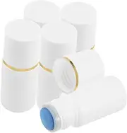 BELLIFFY 5pcs Plastic Cosmetic Dauber Bottles with Sponge Head Refillable Liquid Applicator Containers for Travel Portion Control Elegant Trim for Professional Use