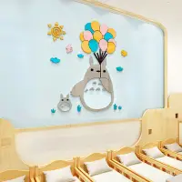 在飛比找蝦皮購物優惠-【熱銷】3d立體墻貼畵自粘卡通動物龍貓兒童寶寶房間裝飾背景臥