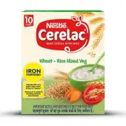 Nestle Cerelac Fortified Baby Cereal with Milk,Wheat-Rice Mixed Veg 10 Month +