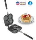 Perfect Bake Serve Double Sided Pancake Maker Pan 4 Decorative Design Eggs Crepe