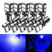 10X Blue LED Trunk Cargo Area Bulbs Light Lamps 192 168 2825 194 2821 T10 14E (for: Renault)