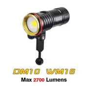 Archon DM10 WM16 Underwater Photography Video Light Diving LED Flashlight Torch
